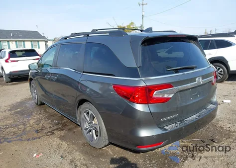 2018 Honda Odyssey Touring from USA, damaged, VIN 5FNRL6H85JB044090